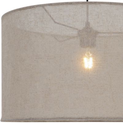 Abat-jour pour suspension en lin beige Ø48cm GoodHome Bluebill