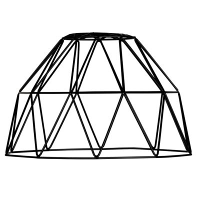 Abat-jour pour suspension en métal noir Ø28.5cm GoodHome Jacobin