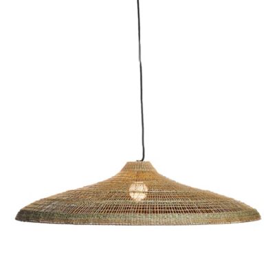 Abat-jour pour suspension extérieur en toile de jute Ø.70 cm Lumisky Freya Large