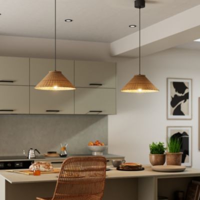 Forestier Bamboo Light M suspension 45 cm noire