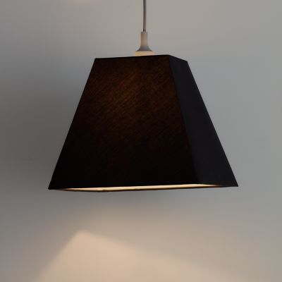 Abat-jour Qarnay Ø30cm GoodHome Noir