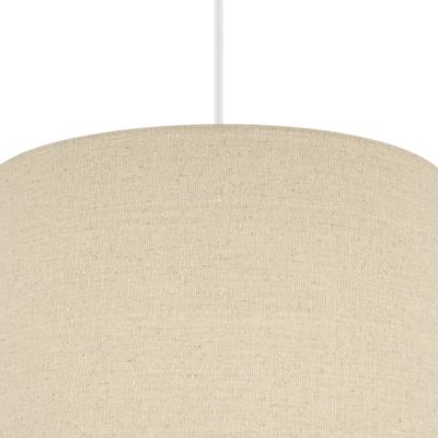 Abat-jour tambour en jute D45cm - blanc écru