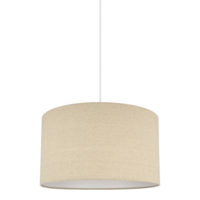 Abat-jour rond beige Ø40cm GoodHome Kpezin