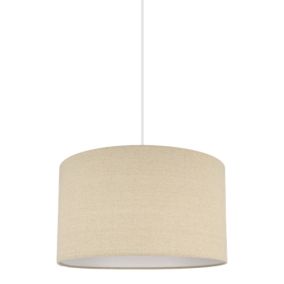 Abat-jour rond beige Ø40cm GoodHome Kpezin