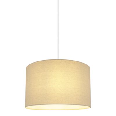 Abat-jour rond beige Ø40cm GoodHome Kpezin