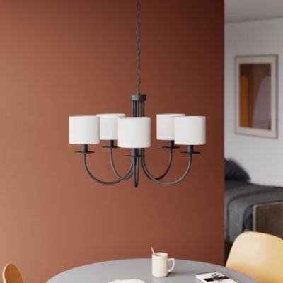 Abat-jour rond blanc Ø15cm GoodHome Kpezin