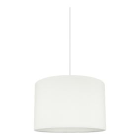 Abat-jour rond blanc Ø30cm GoodHome Kpezin