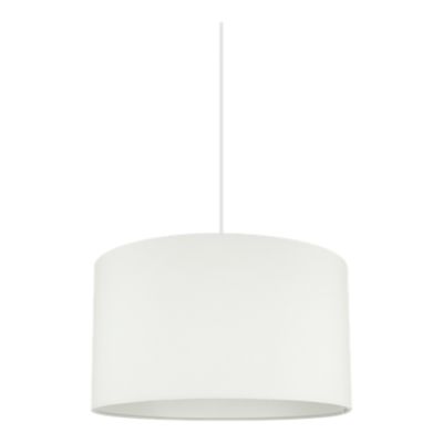 Abat-jour rond blanc Ø40cm GoodHome Kpezin