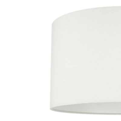 Abat-jour rond blanc Ø40cm GoodHome Kpezin