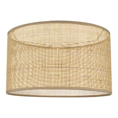 Abat-jour rond en métal et rotin Ø40cm GoodHome Kpezin