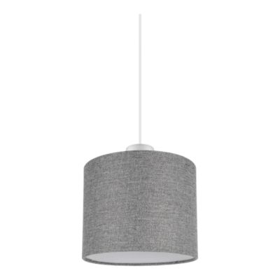 Abat-jour rond gris Ø15cm GoodHome Kpezin