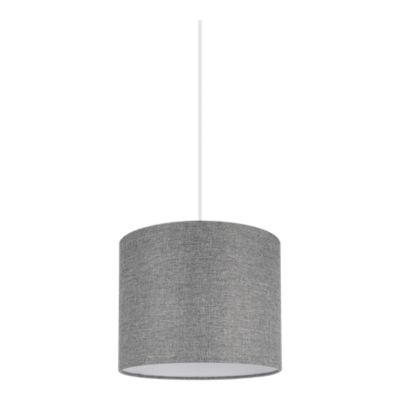 Abat-jour rond gris Ø20cm GoodHome Kpezin