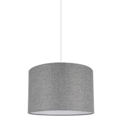 Abat-jour rond gris Ø30cm GoodHome Kpezin