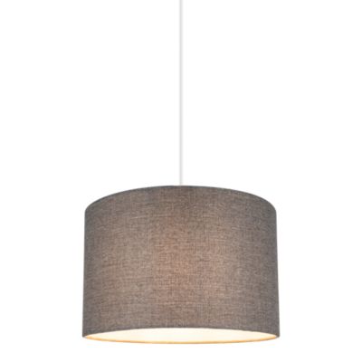 Abat-jour rond gris Ø30cm GoodHome Kpezin