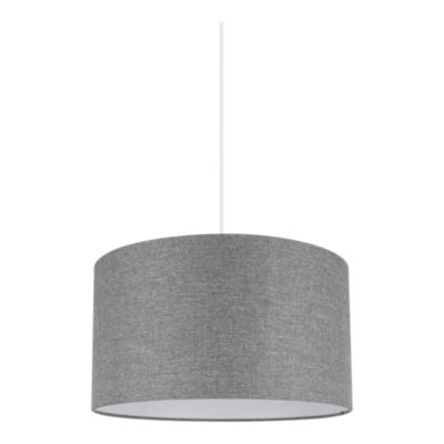 Abat-jour rond gris Ø40cm GoodHome Kpezin