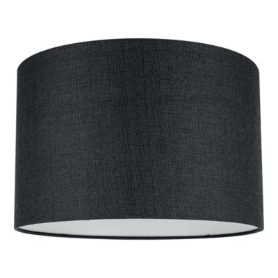 Abat-jour rond gris anthracite Ø30cm GoodHome Kpezin