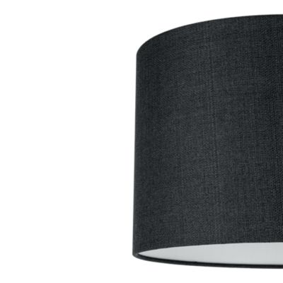 Abat-jour rond gris anthracite Ø30cm GoodHome Kpezin