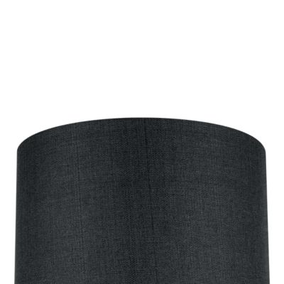 Abat-jour rond gris anthracite Ø30cm GoodHome Kpezin