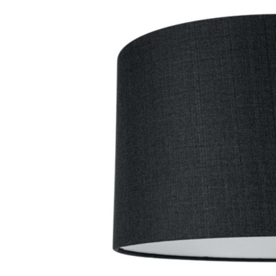 Abat-jour rond Kpezin gris anthracite Ø40cm GoodHome