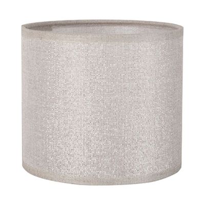 Lot De 2 Abat-jour Argentés Pailletés Tissu 40cm X 19cm Style Art Déco Neufs