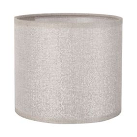 Abat-jour Shine gris pailleté Ø30cm Corep