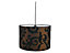 Abat-jour tambour Colours Damass noir l.35 x H.24 cm