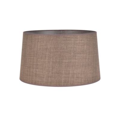 Abat-jour tambour marron khao Ø45cm Corep