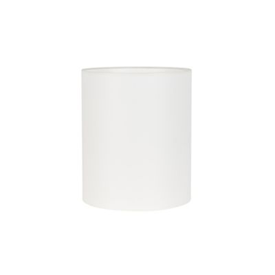 Abat-jour tube en coton blanc Ø25cm Corep