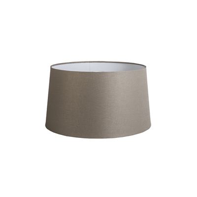 Abatjour rond schuin linnen - D  450 mm - Taupe -