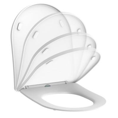 Abattant WC pour WC SANINDUSA Aveiro avec système déclipsable blanc