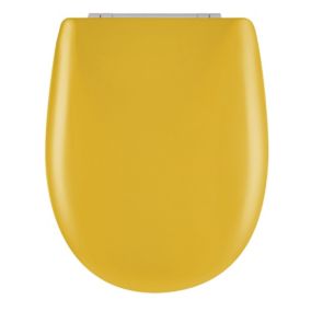 Abattant easy clip avec descente assistée uni (36x46.5 cm - Jaune Curry)