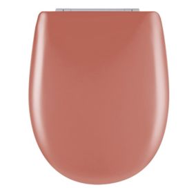 Abattant easy clip avec descente assistée uni (36x46.5 cm - Terracotta)