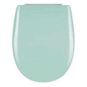 Abattant easy clip avec descente assistée uni (36x46.5 cm - Turquoise)