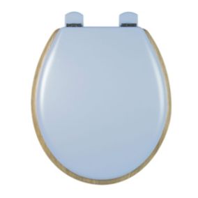 Abattant traditionnel OLFA "rétro pastel" (41.5-47 cmx38 cm - Bleu)