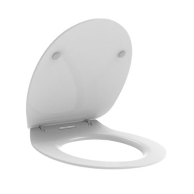 Abattant Universel Blanc Brillant Softclose Avec Déclenchement Rapide