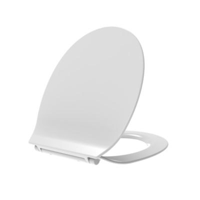 Abattant Universel Blanc Brillant Softclose Avec Déclenchement Rapide