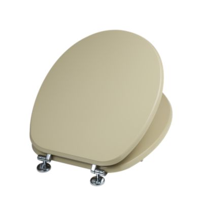 Abattant Universel Pour Toilettes En Mdf Couleur Champagne Kiamami Valentina