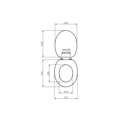 Abattant Universel Pour Toilettes En Mdf Couleur Champagne Kiamami Valentina