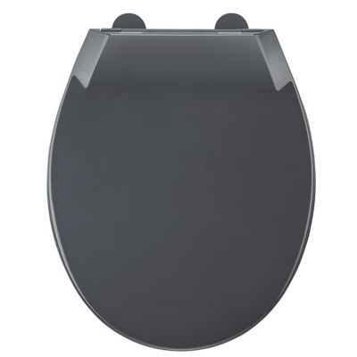 Abattant WC Allibert Mila d clipsable avec frein de chute plastique gris