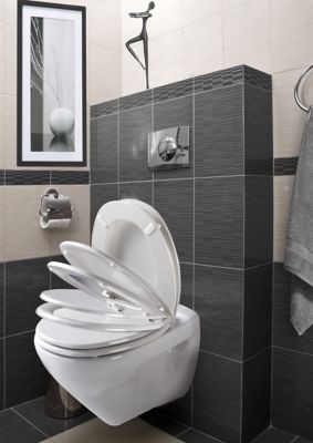 Abattant WC Allibert Serenity avec frein de chute blanc