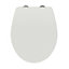 Abattant WC Allibert Slimeo en Thermodur coloris blanc brillant avec frein de chute