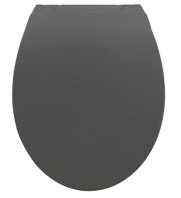 Abattant WC anthracite Cleanfast avec frein de chute