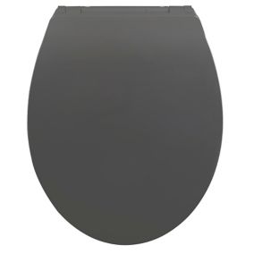 Abattant WC anthracite Cleanfast avec frein de chute