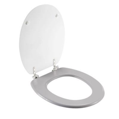 Abattant wc aux impressions tropicales (37x47 cm - Gris)