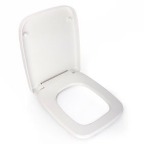 Abattant WC avec frein chute (43x43 cm - Blanc)