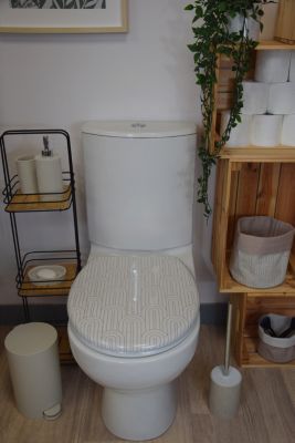 Abattant WC avec frein de chute coloris beige Retro