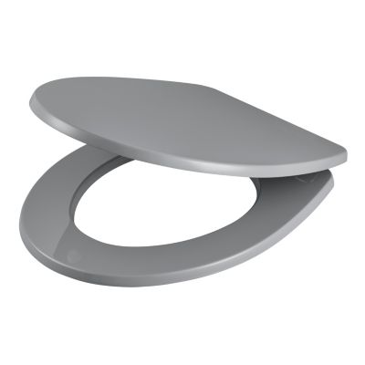 Abattant WC avec frein de fermeture, gris, GoodHome Morava