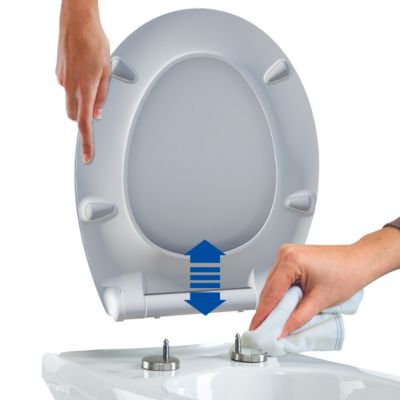 Abattant WC blanc brillant Slim Bemis
