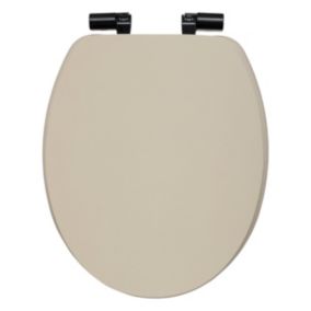 Abattant WC coloris lin à fermeture ralentie, 5Five Onyx
