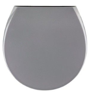 Abattant WC déclipsable avec frein de chute gris, MTK Versagrit
